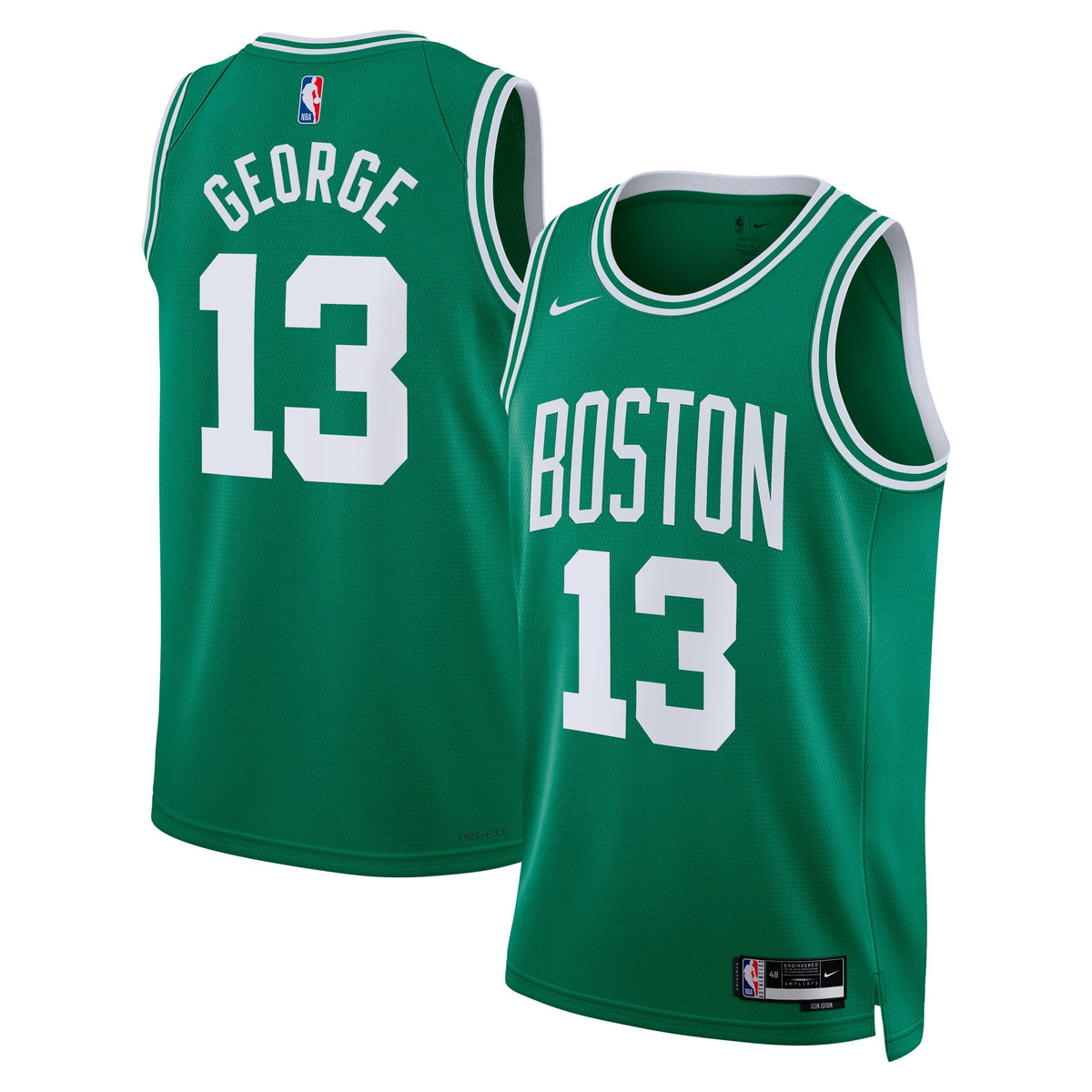 Boston Celtics Icon Edition Swingman Basketball Jersey- Kelly Green- Custom- Unisex- Paul George basketball fan jersey
