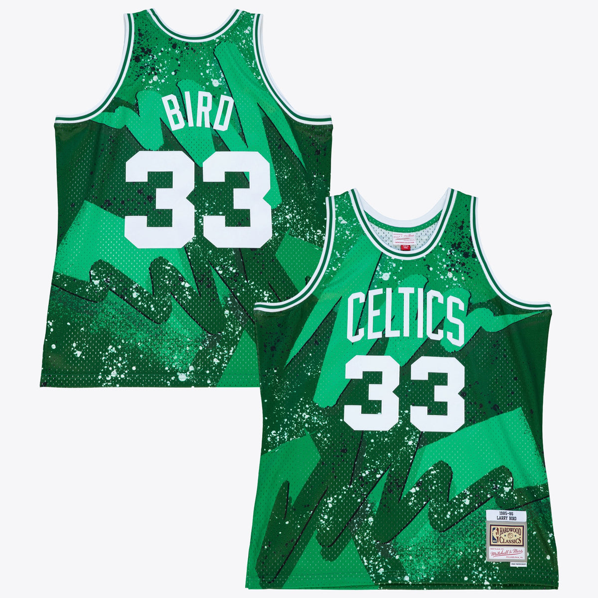 Boston Celtics Larry Bird 1985 Hyper Hoops Swingman Basketball Jersey- Green basketball fan jersey