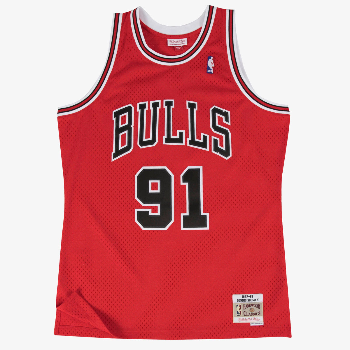 Chicago Bulls Swingman Basketball Jersey Road Dennis Rodman 1997- 98 basketball fan jersey