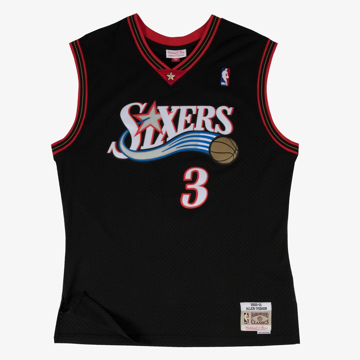 Philadelphia 76ers Swingman Basketball Jersey Road Allen Iverson 2000- 01 basketball fan jersey