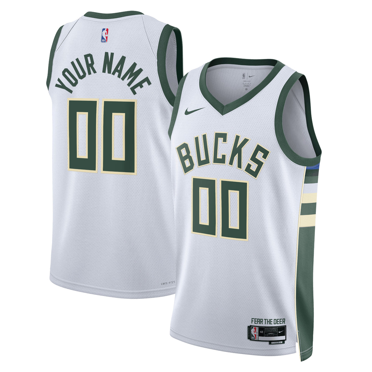 Milwaukee Bucks Association Swingman Basketball Jersey- Custom- Unisex basketball fan jersey