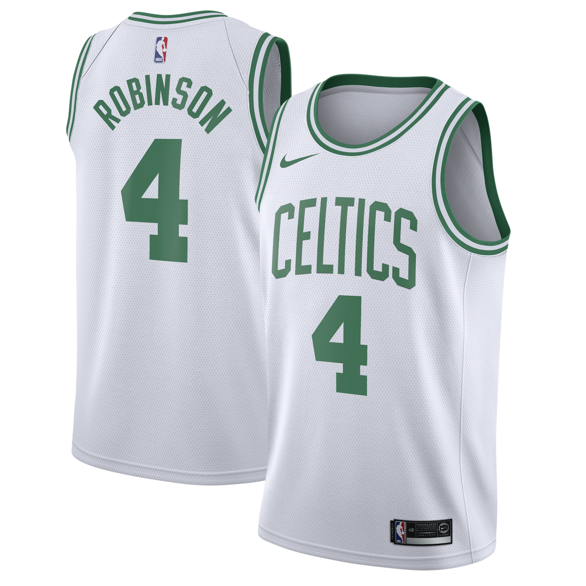Boston Celtics Association Edition Swingman Basketball Jersey- White- Mitchell Robinson- Youth basketball fan jersey