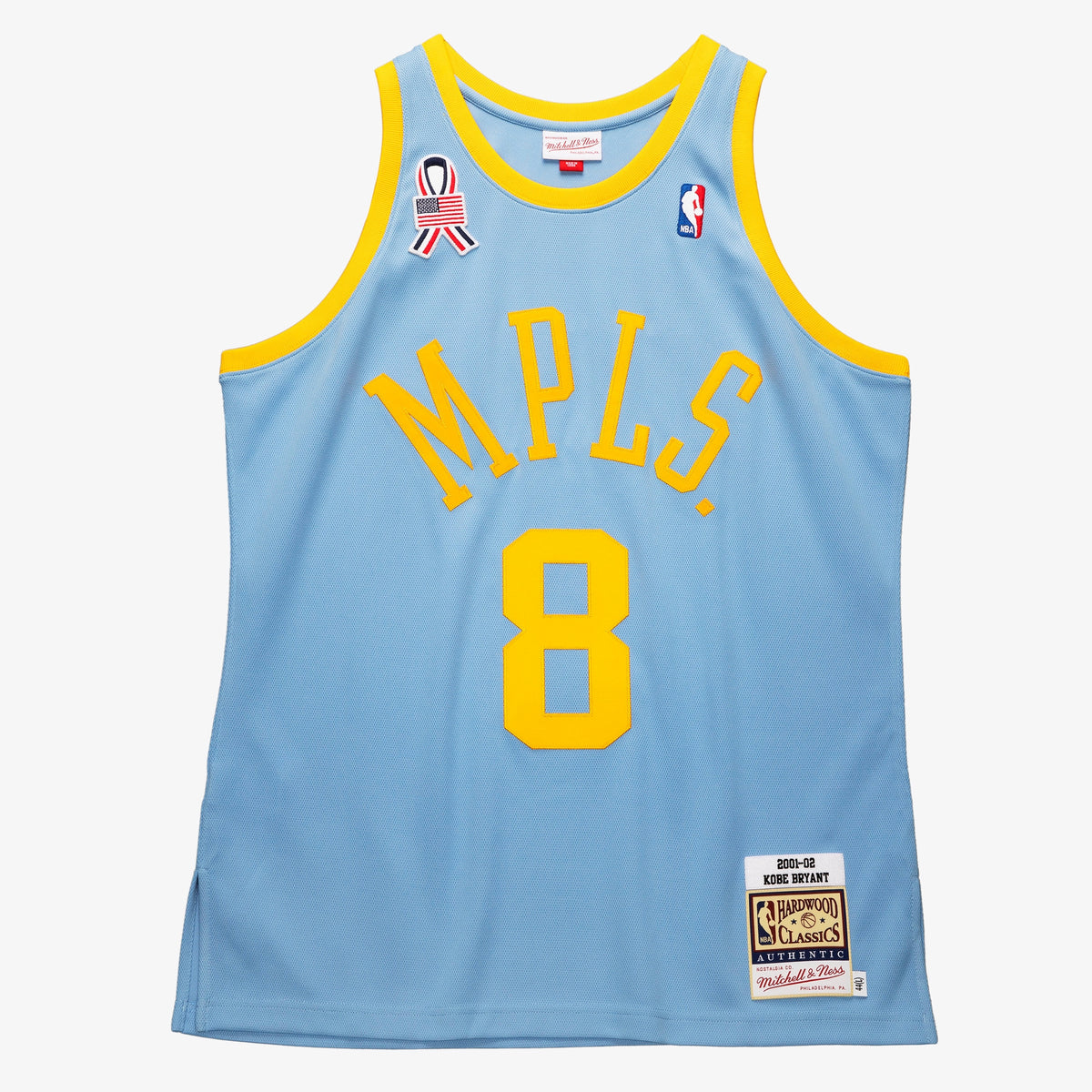 Kobe Bryant Powder Blue Los Angeles Lakers 2001/02 Hardwood Classics Authentic Player Basketball Jersey basketball fan jersey