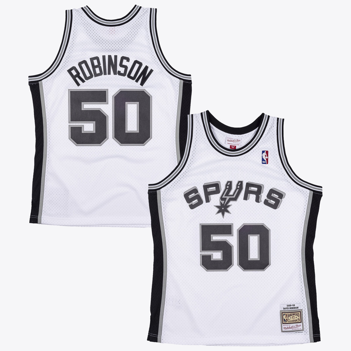 San Antonio Spurs David Robinson 1998 Swingman Authentic Basketball Jersey- White basketball fan jersey