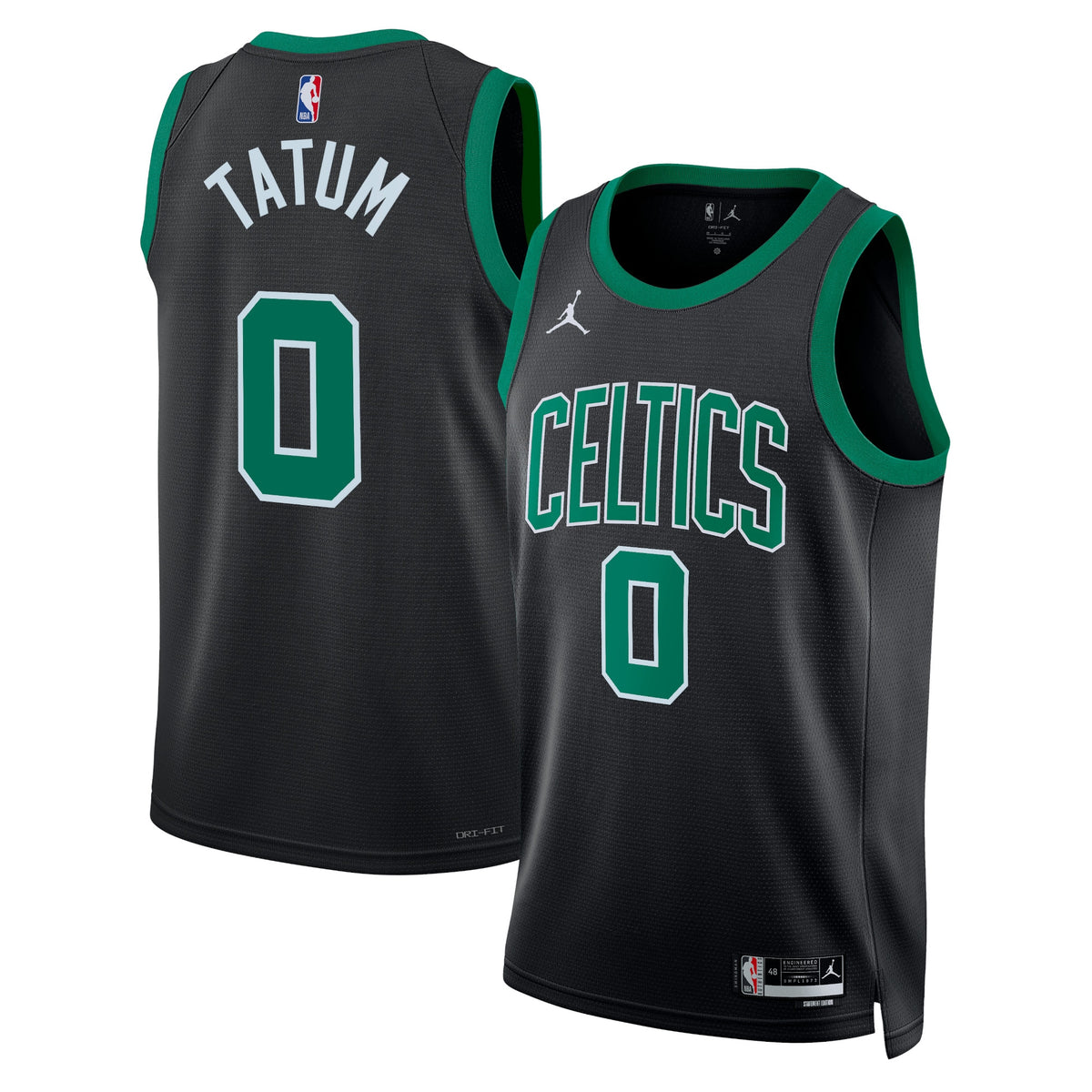 Boston Celtics Brand Statement Edition Swingman Basketball Jersey- Black- Jayson Tatum- Unisex basketball fan jersey