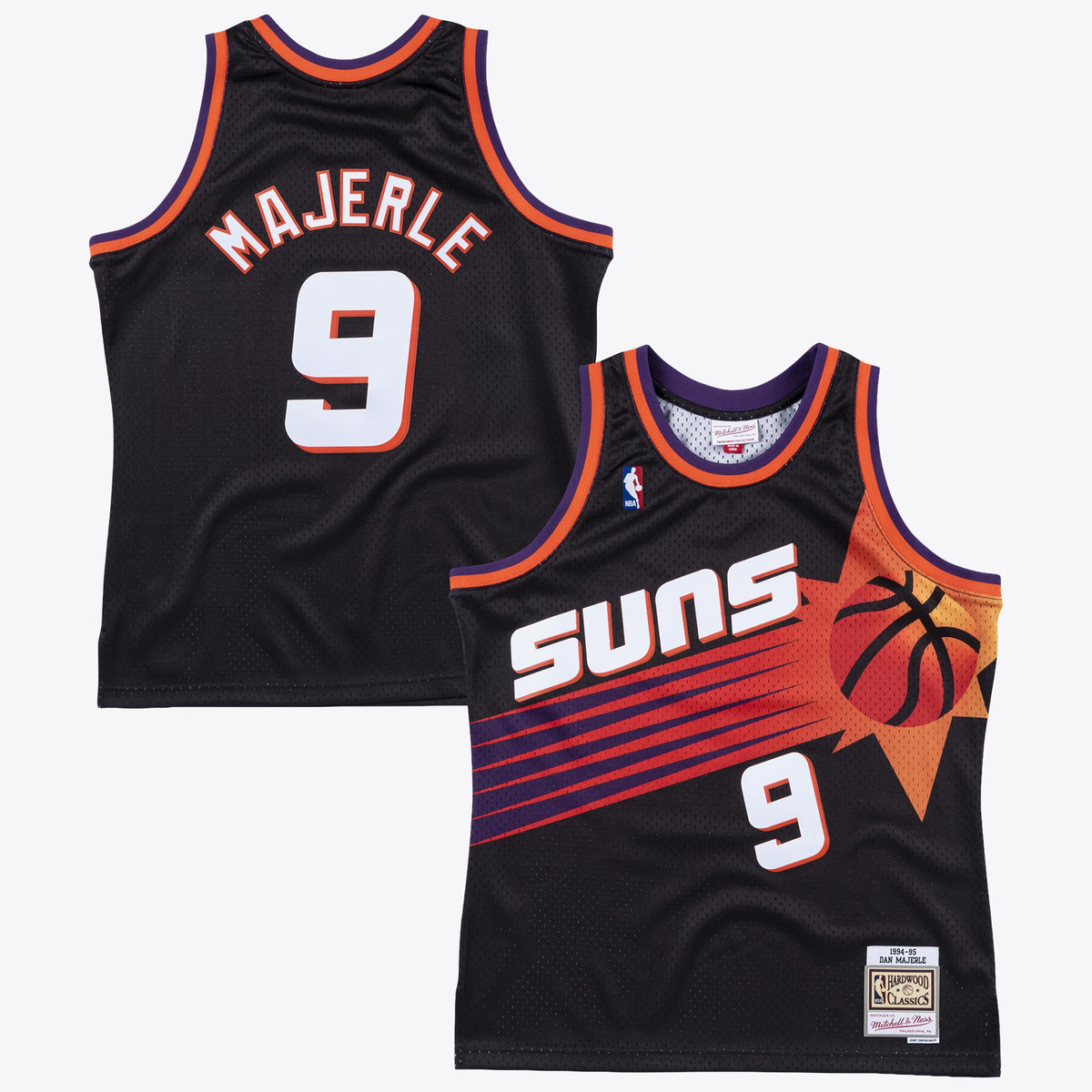 Phoenix Suns Dan Majerle 1994 Swingman Alt Road Authentic Basketball Jersey- Black basketball fan jersey