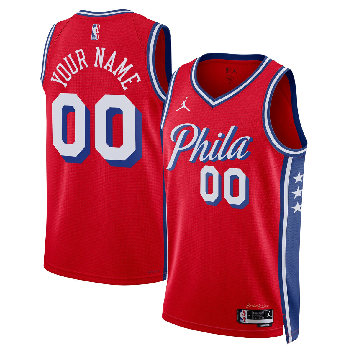 Philadelphia 76ers Statement Swingman Basketball Jersey- Custom- Unisex basketball fan jersey