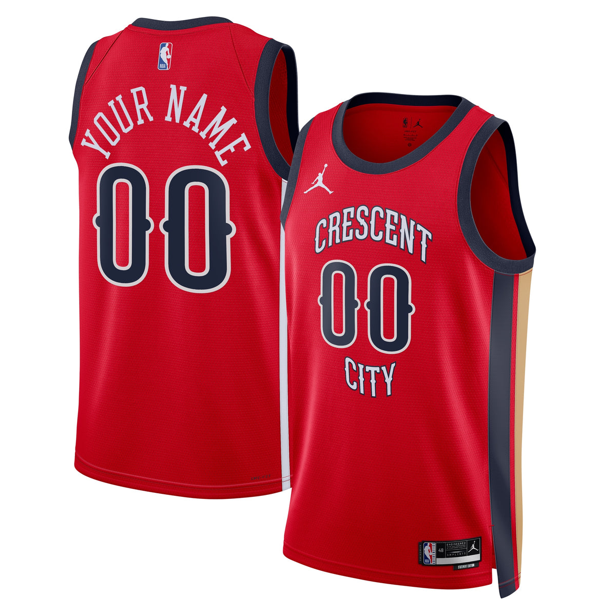 New Orleans Pelicans Statement Swingman Basketball Jersey- Custom- Unisex basketball fan jersey