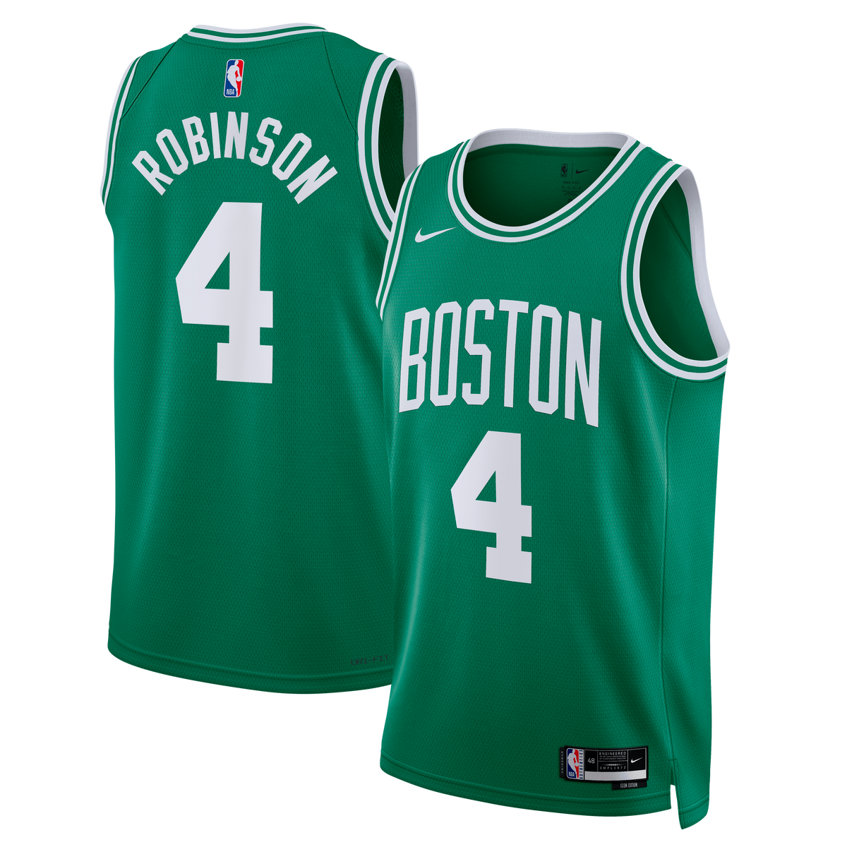 Boston Celtics Icon Edition Swingman Basketball Jersey- Kelly Green- Mitchell Robinson- Unisex basketball fan jersey