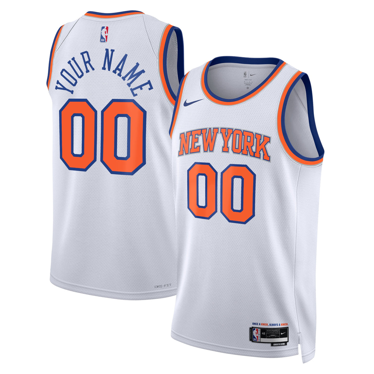New York Knicks Association Swingman Basketball Jersey- Custom- Unisex basketball fan jersey