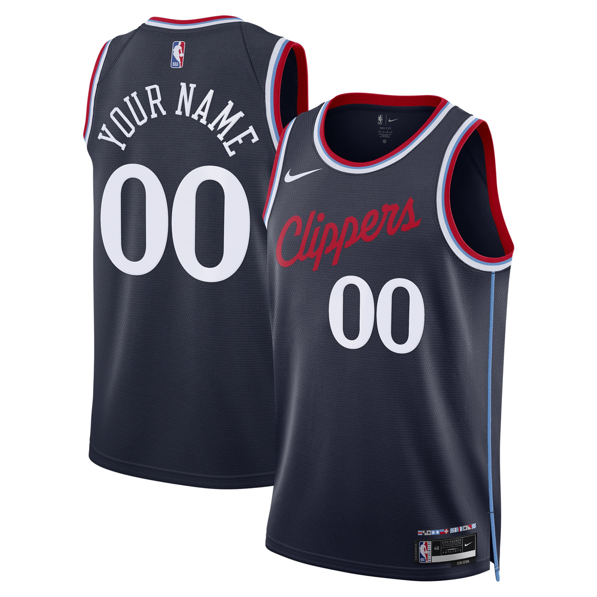Los Angeles Clippers Replica Icon Swingman Basketball Jersey- Custom- Unisex basketball fan jersey