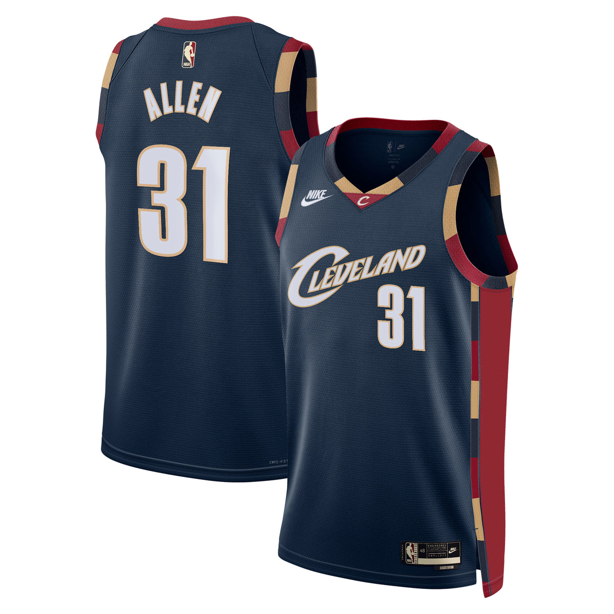 Cleveland Cavaliers Classic Edition Basketball Jersey- Navy- Jarrett Allen- Unisex basketball fan jersey
