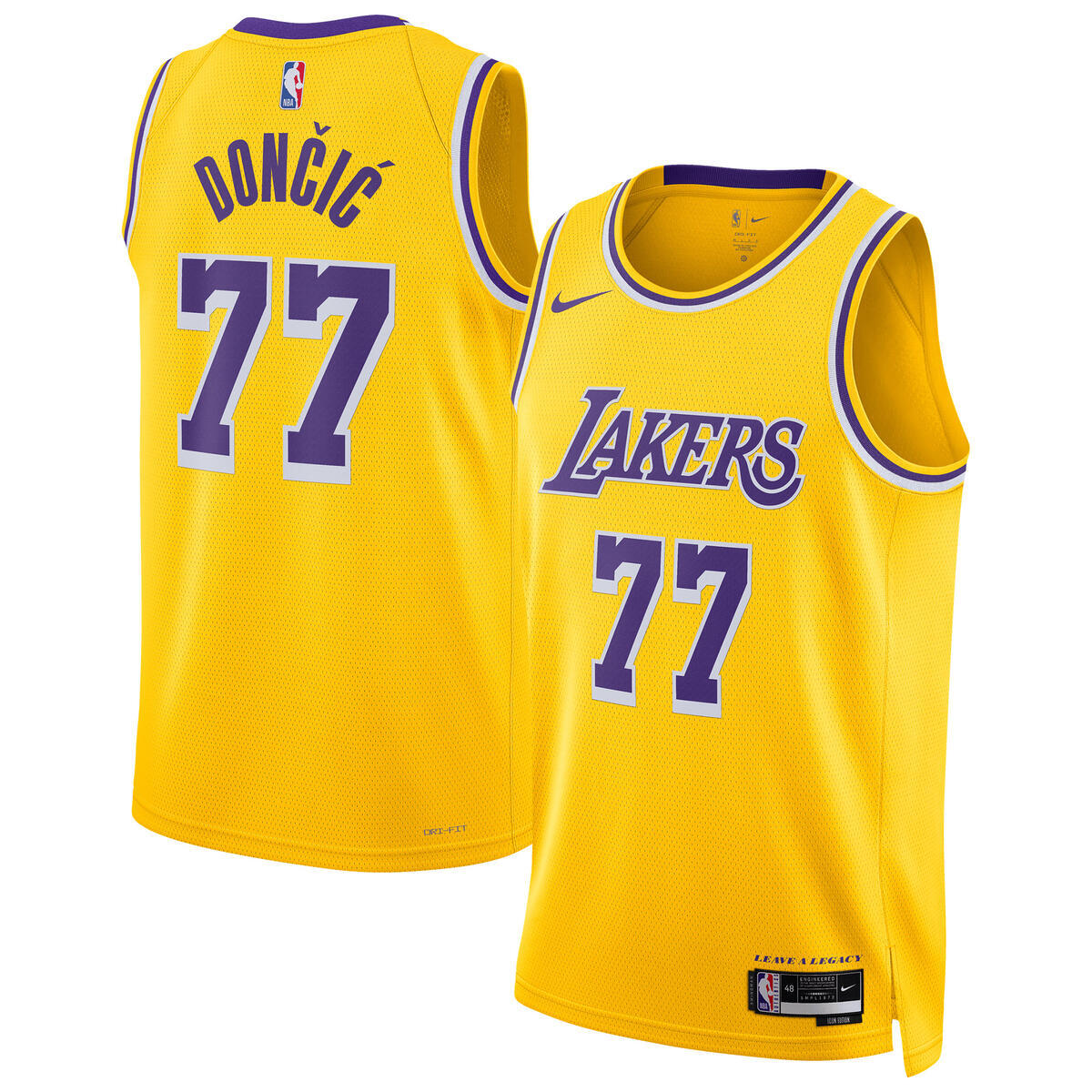 Los Angeles Lakers Icon Swingman Basketball Jersey- Luka Doncic- Unisex basketball fan jersey
