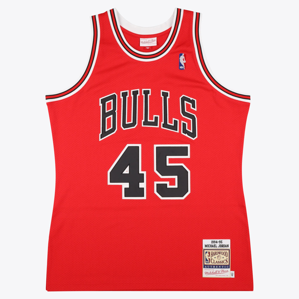 Chicago Bulls Michael 1994- 95 Road 45 Authentic Basketball Jersey By- Red basketball fan jersey