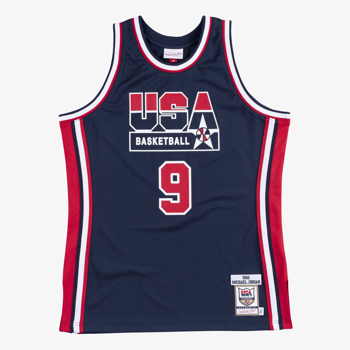 USA Basketball Authentic Basketball Jersey Michael 1992 Navy basketball fan jersey