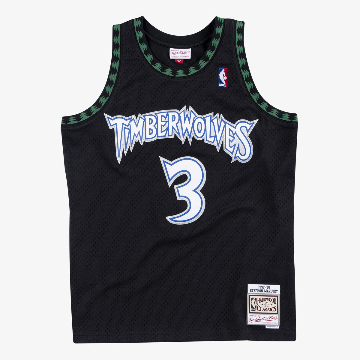 Minnesota Timberwolves Swingman Basketball Jersey Alternate Stephon Marbury 1997- 98 basketball fan jersey