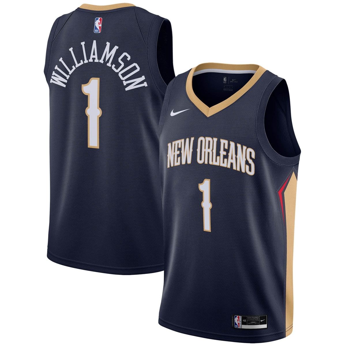 New Orleans Pelicans Icon Swingman Basketball Jersey- Zion Williamson basketball fan jersey