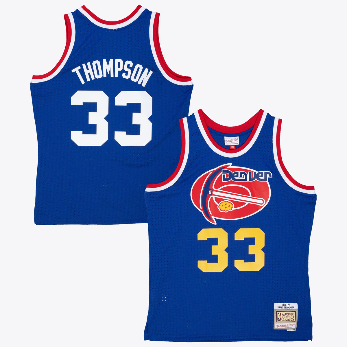 Denver Nuggets David Thompson 1975 Dark Authentic Basketball Jersey- Royal Blue basketball fan jersey