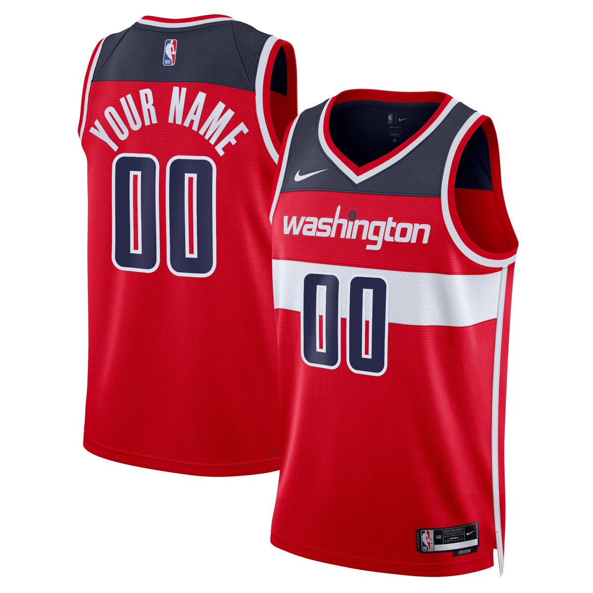 Washington Wizards Icon Swingman Basketball Jersey- Custom- Unisex basketball fan jersey