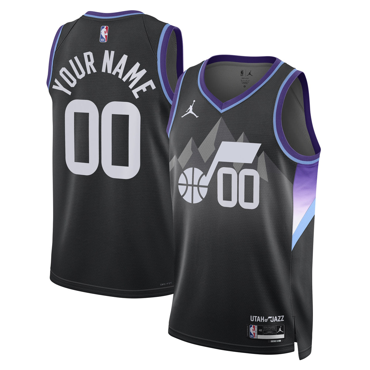 Utah Jazz NBA Statement Edition Swingman Basketball Jersey- Custom basketball fan jersey