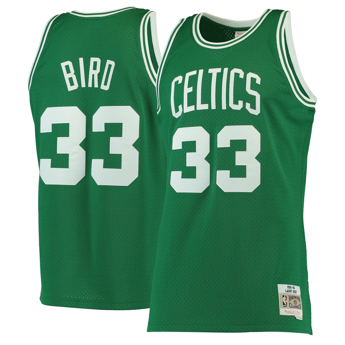 Larry Bird Kelly Green Boston Celtics 1985- 86 Hardwood Classics Swingman Basketball Jersey basketball fan jersey