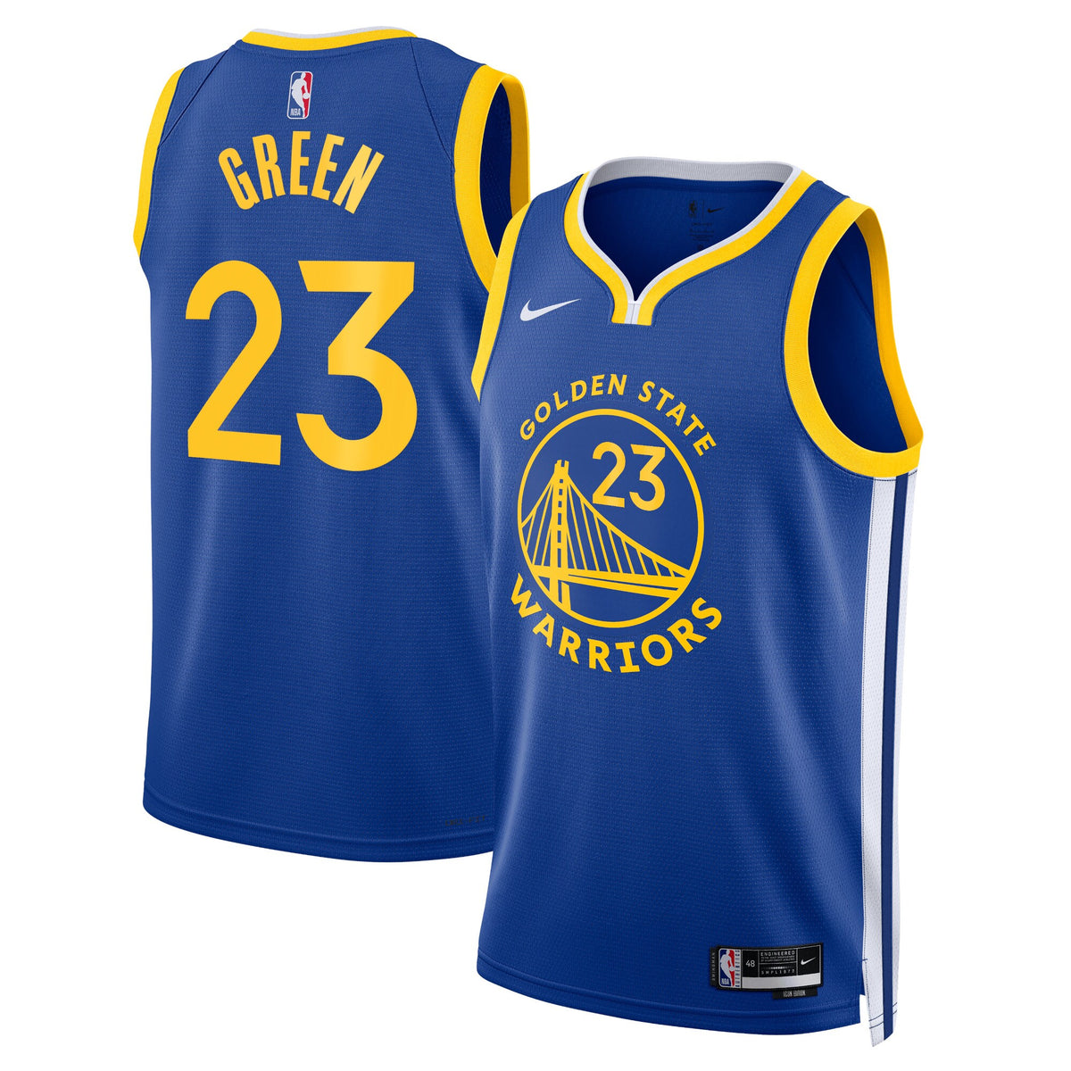 Golden State Warriors Icon Edition Swingman Basketball Jersey- Royal- Draymond Green- Unisex basketball fan jersey