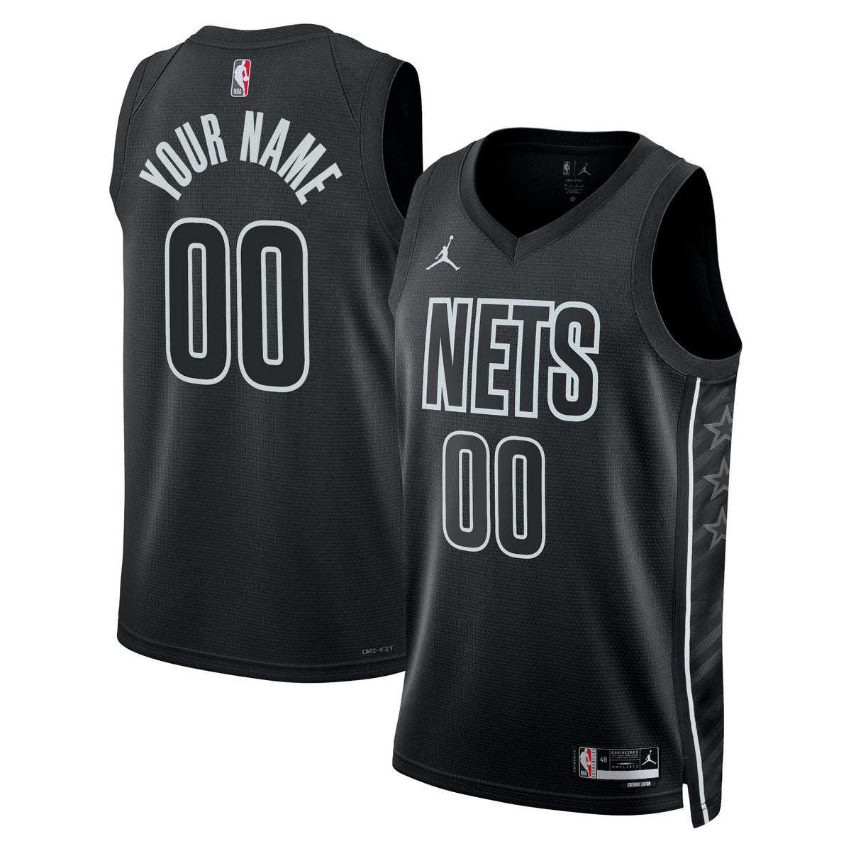 Brooklyn Nets Statement Swingman Basketball Jersey- Custom- Unisex basketball fan jersey