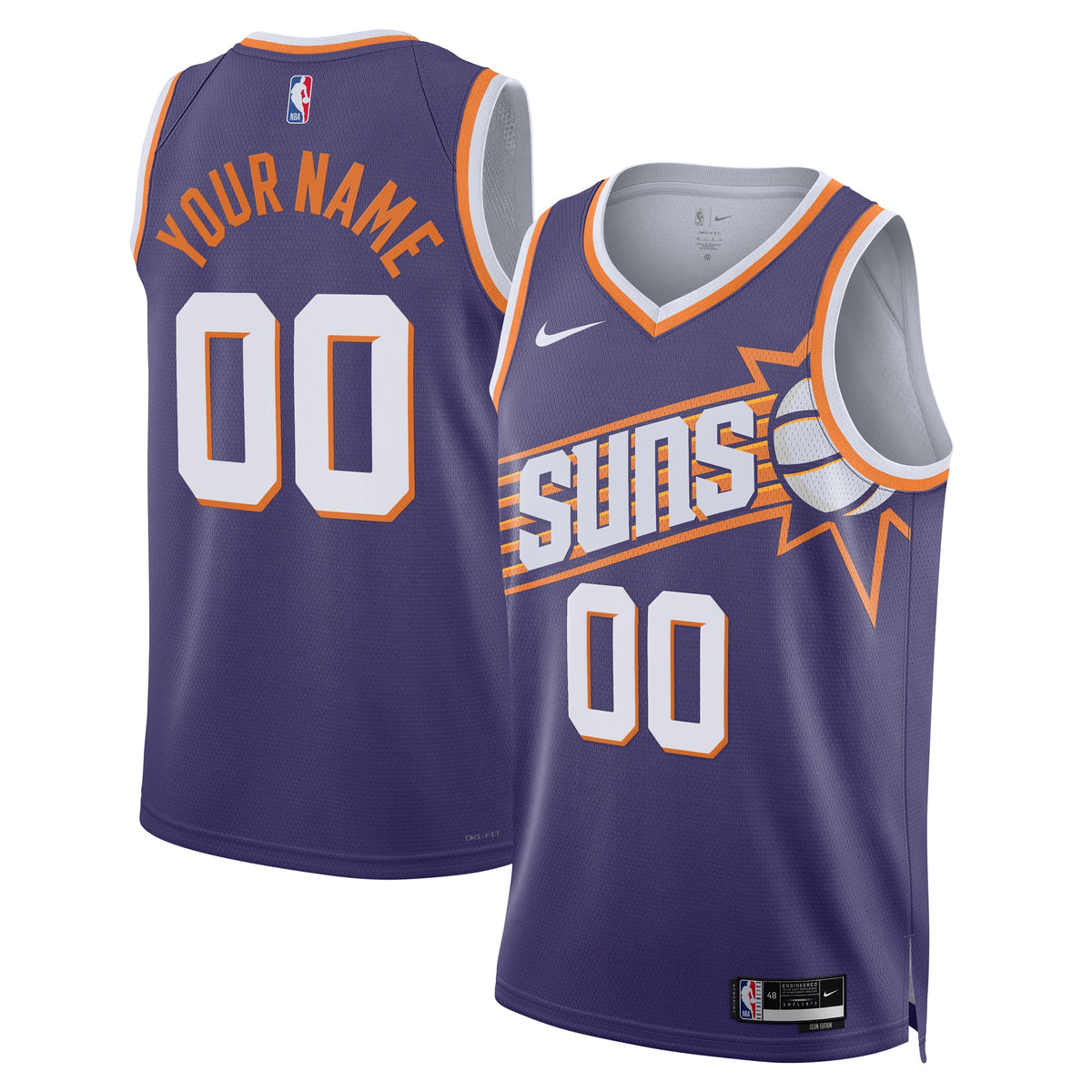 Phoenix Suns Icon Swingman Basketball Jersey- Custom- Unisex basketball fan jersey