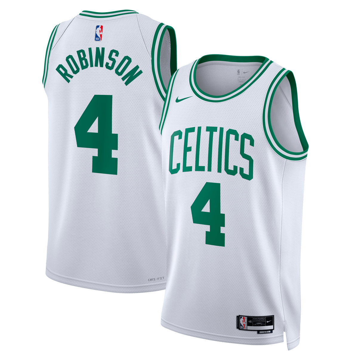 Boston Celtics Association Edition Swingman Basketball Jersey- White- Mitchell Robinson- Unisex basketball fan jersey