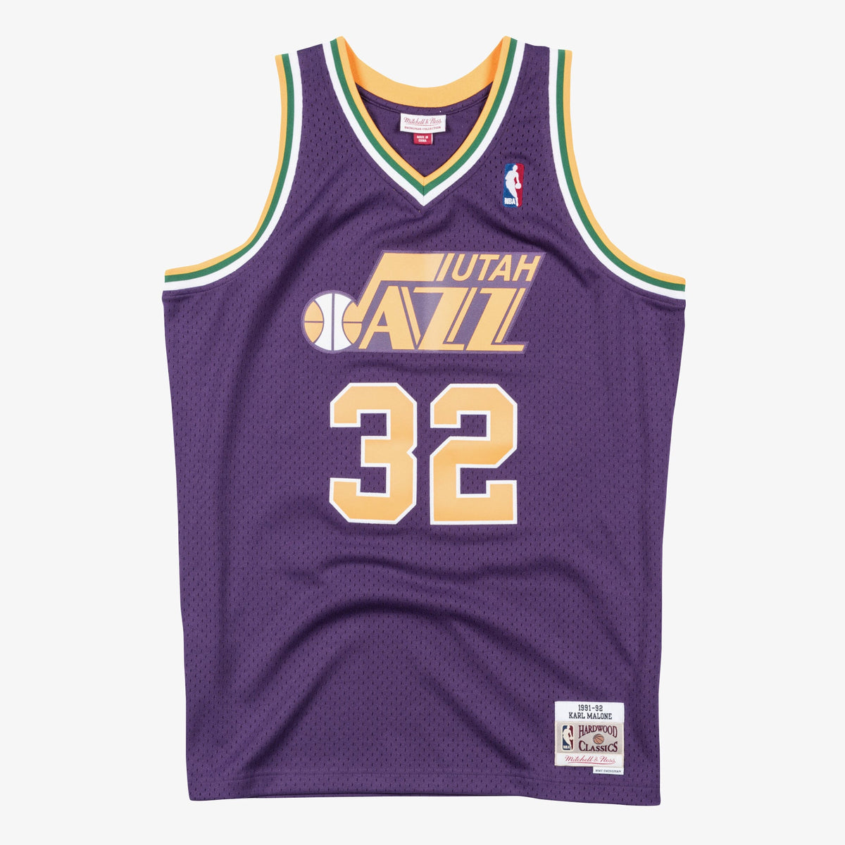 Utah Jazz Swingman Basketball Jersey Karl Malone 1991- 92 basketball fan jersey
