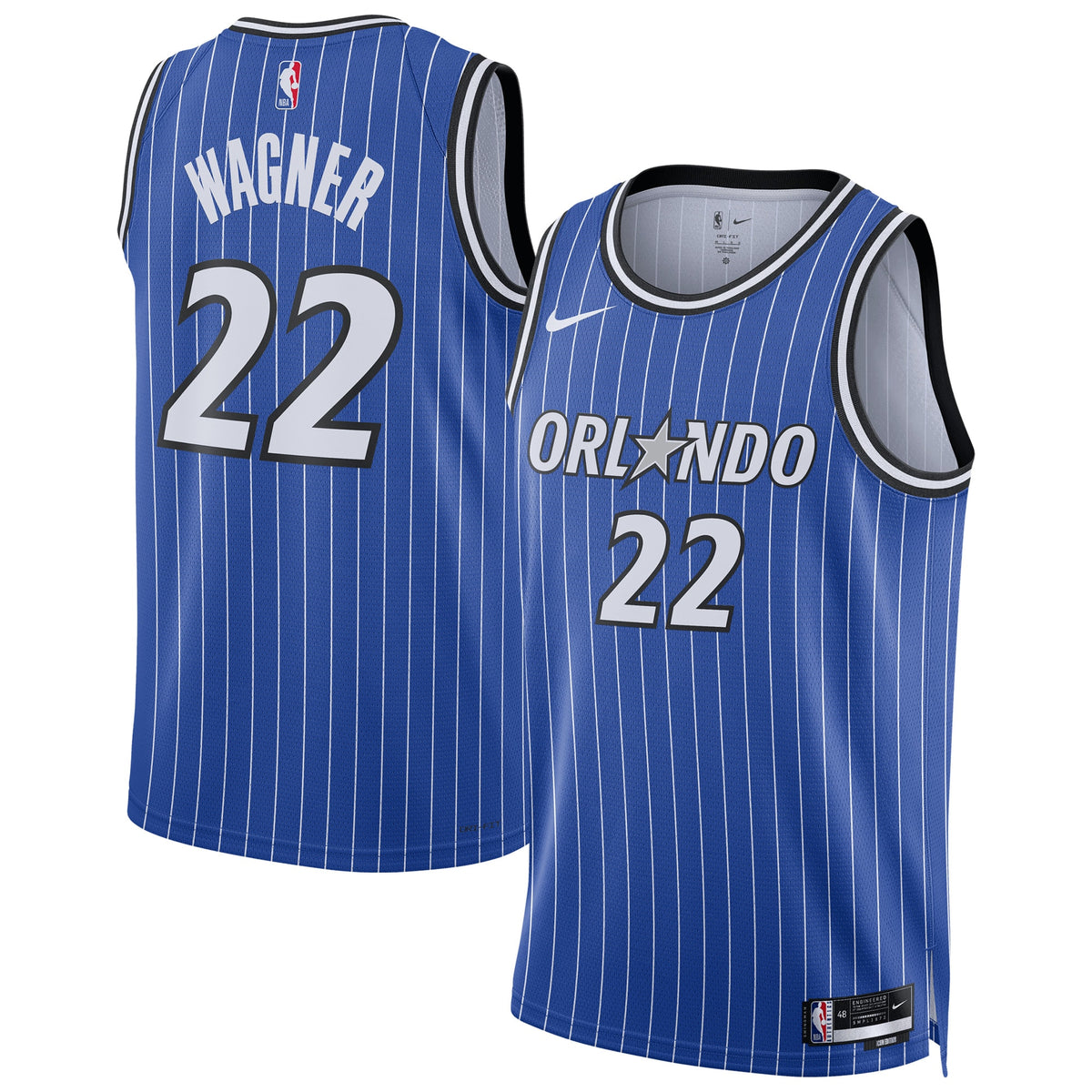 Orlando Magic Replica Icon Swingman Basketball Jersey- Moritz Wagner- Unisex basketball fan jersey